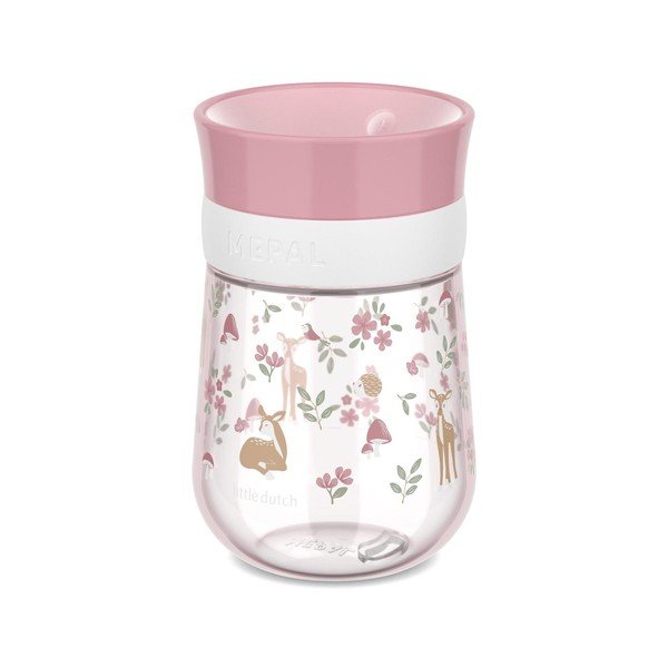 Svetlo rožnata plastična otroška skodelica 300 ml Fairy Garden – Mepal
