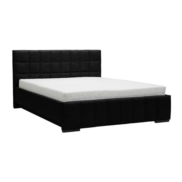 Črna zakonska postelja Mazzini Beds Dream, 140 x 200 cm