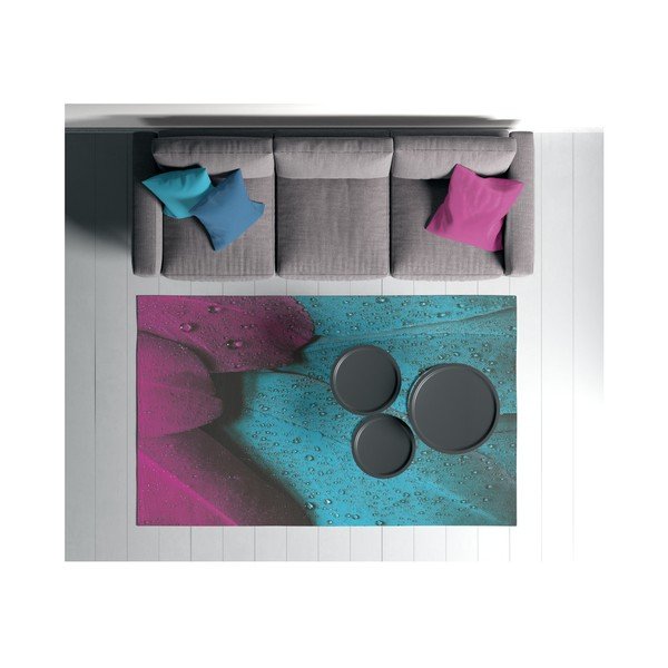 Turkizna in vijolična preproga Oyo home Suzzo Malamento, 100 x 150 cm