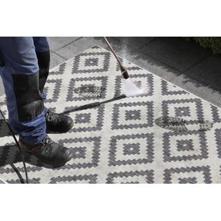 Siva zunanja preproga NORTHRUGS Malta, 200 x 290 cm