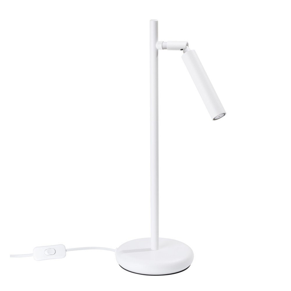 Bela namizna svetilka (višina 43 cm) Fideus