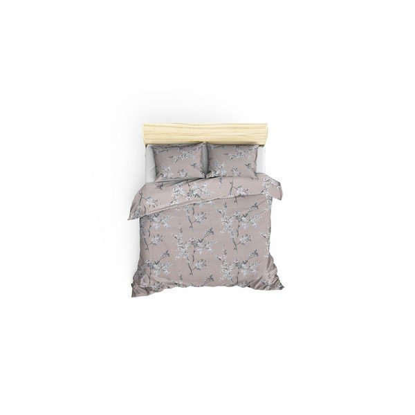 Rjava podaljšana posteljnina za zakonsko posteljo iz renforce bombaža 240x220 cm Chicory – Mijolnir-image-2