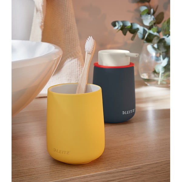 Rumen keramičen lonček za svinčnike Leitz Cosy-image-3