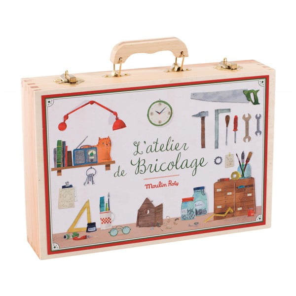 Prava lesena funkcionalna orodja za otroke Moulin Roty-image-1