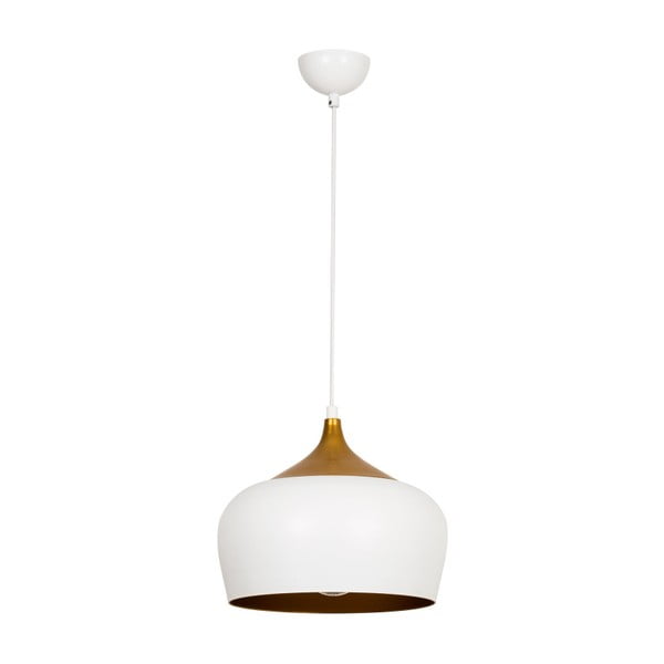 Bela stropna svetilka z zlatimi detajli Homemania Decor Ythan-image-1