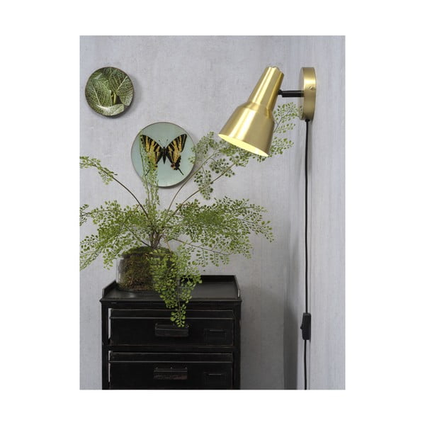 Stenska svetilka v zlati barvi ø 22 cm Valencia – it's about RoMi-image-3