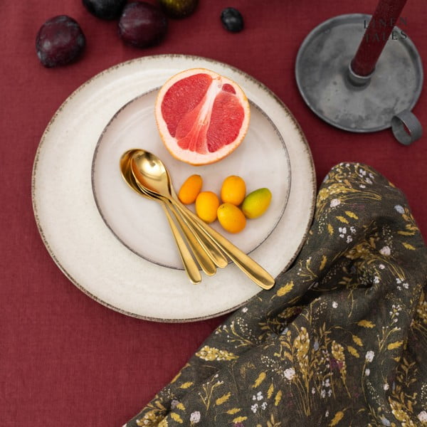 Lanen pogrinjek 35x45 cm Marsala – Linen Tales-image-3