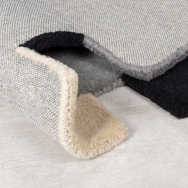 Siv volnen tekač 60x230 cm Collage – Flair Rugs-image-2