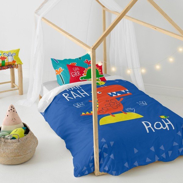 Otroška bombažna posteljnina Moshi Moshi Funnysaurus, 140 x 200 cm-image-4
