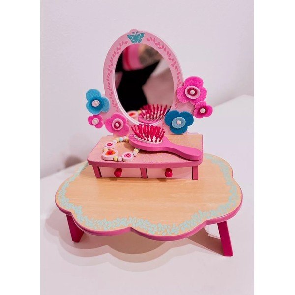 Otroška lesena toaletna mizica Djeco Flora-image-1