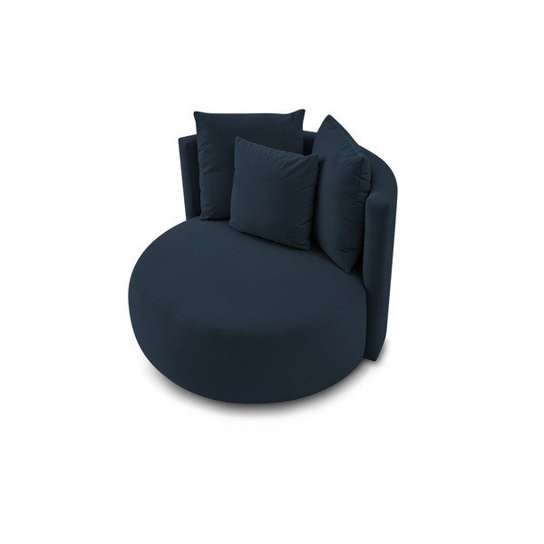 Temno moder žameten fotelj Cesar – Bobochic Paris-image-4