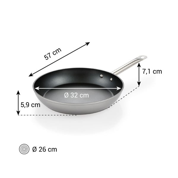 Aluminijasta ponev z neprijemljivo površino ø 32 cm GrandChef+ – Tescoma-image-1