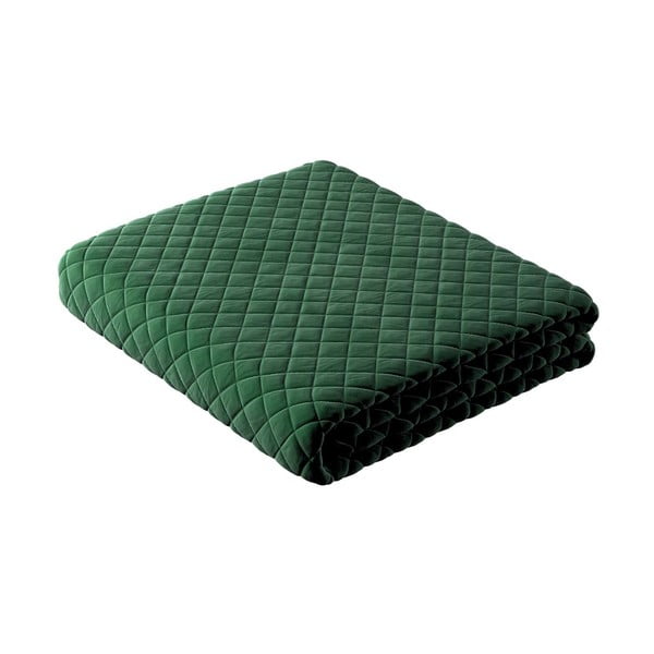 Zeleno prešito pregrinjalo za zakonsko posteljo 170x210 cm Posh Velvet - Yellow Tipi