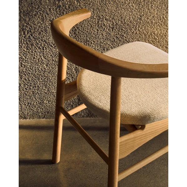 Bež/naraven jedilni stol Timons – Kave Home-image-2