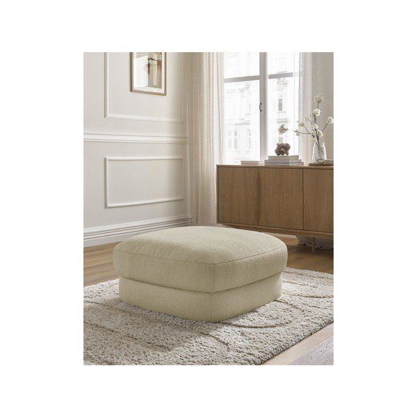 Bež tabure iz tkanine bouclé Leonore – Bobochic Paris-image-3