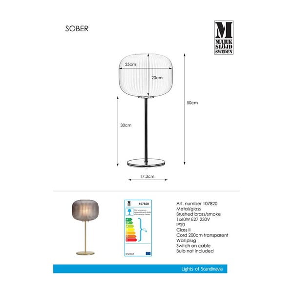 Namizna svetilka Markslöjd Sober Smoke-image-3