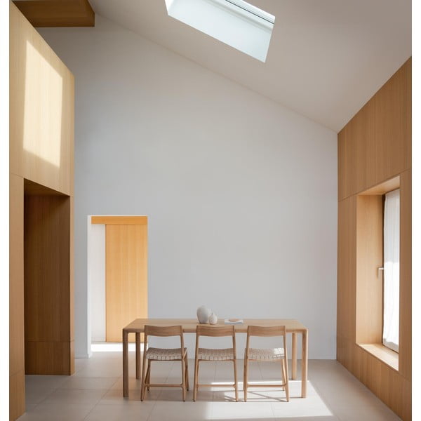 Jedilna miza iz masivnega hrasta 90x200 cm Derven – Gazzda-image-2