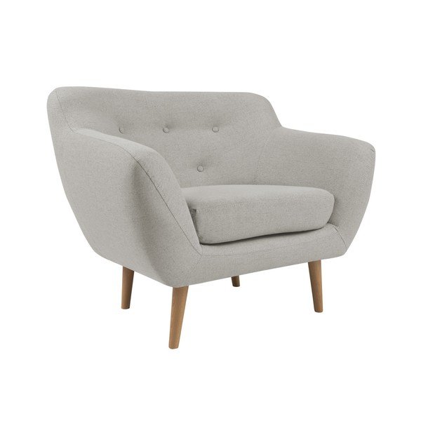 Krem fotelj z lahkimi nogami Mazzini Sofas Sicile-image-3