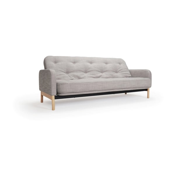 Siva kavč postelja Inovacije Ronia Linen Sand Grey