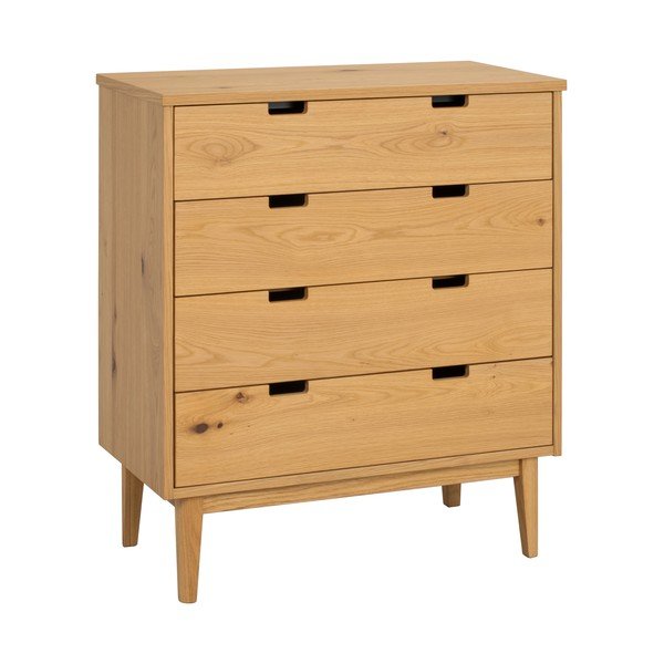 Komoda iz masivnega hrasta v naravni barvi 75x85x38 cm Garrison – Rowico