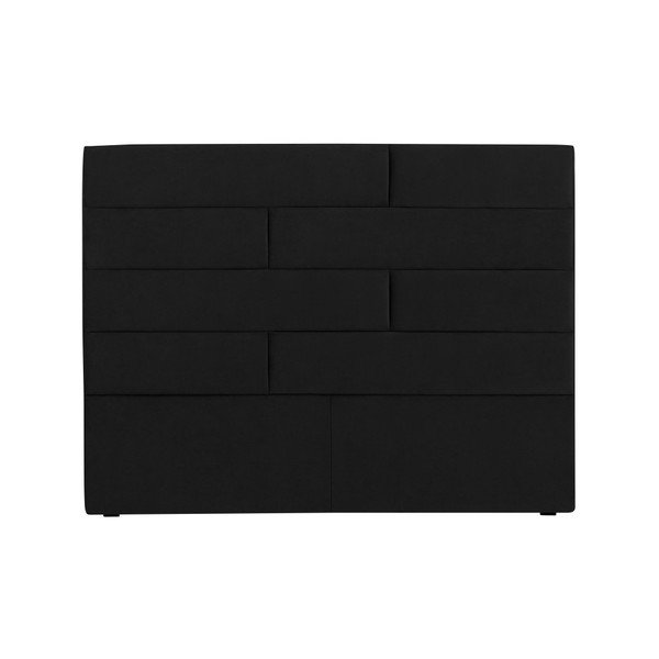 Črno vzglavje Cosmopolitan Design New York, širina 140 cm-image-2