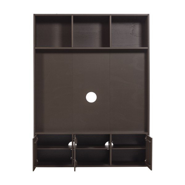 Temno rjav TV komplet iz masivnega bora 160x215x40 cm Meggy – WOOOD-image-3