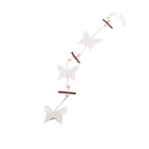 Lesena viseča dekoracija Dakls Butterflies, višina 80 cm