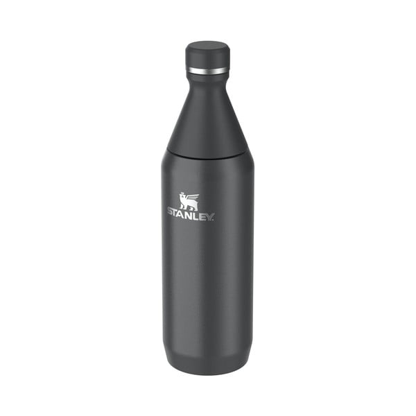 Črna termovka iz nerjavečega jekla 600 ml All Day Slim Bottle Black – Stanley-image-1