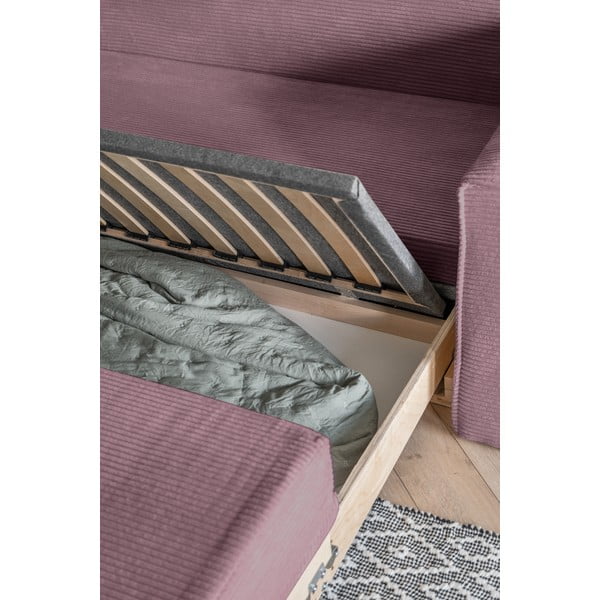 Roza raztegljiv kavč 168 cm Lucky Lucy - Miuform-image-4