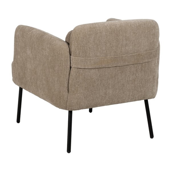 Bež fotelj iz šenilje Bind – Ixia-image-4