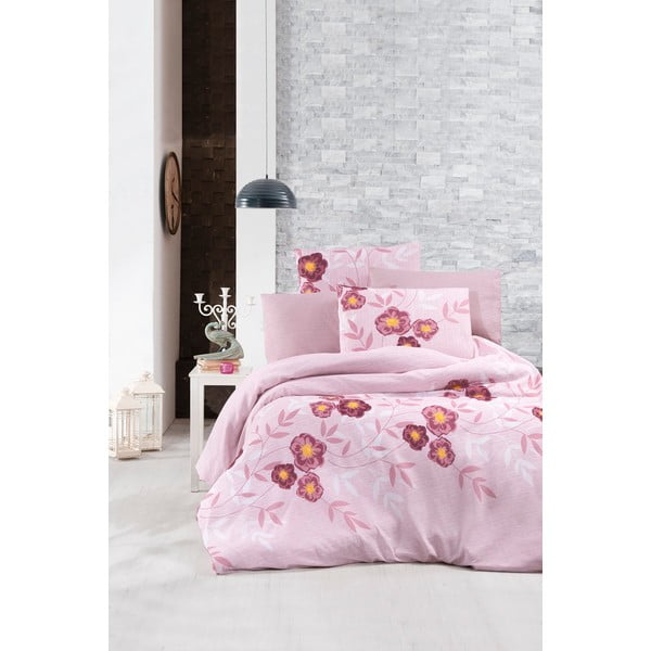 Roza podaljšana posteljnina z rjuho Dahlia - Mila Home
