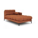 Opečnato oranžen ležalnik (levi kot) Bali – Cosmopolitan Design
