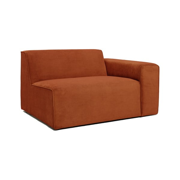 Oranžen končni modul kavča Scandic Sting, 124 cm, desni kot-image-2