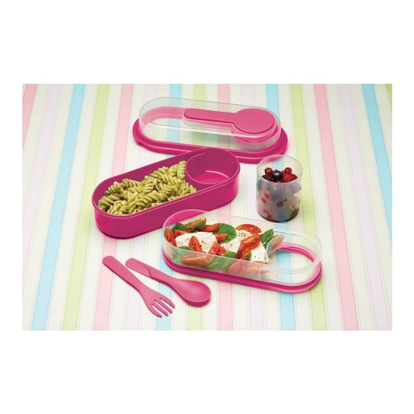 Roza Kitchen Craft Coolmovers pravokotna škatla za prigrizke-image-1
