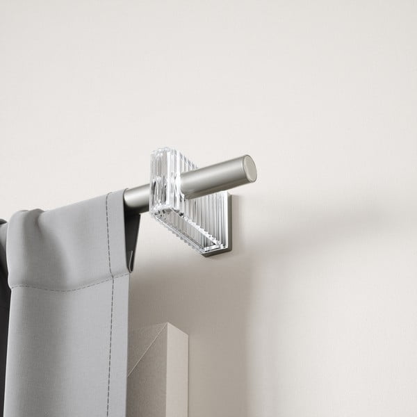 Jeklena karnisa z nastavljivo dolžino v mat srebrni barvi 107 - 305 cm Flute – Umbra-image-2