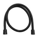 Mat črna cev za tuš iz nerjavečega jekla Powerflex – Sapho