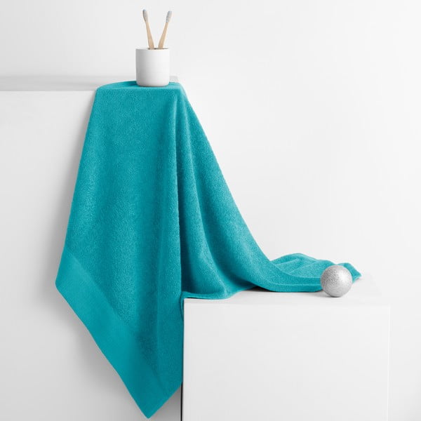 Turkizna frotirna bombažna brisača 50x100 cm Amari – Restilo-image-1