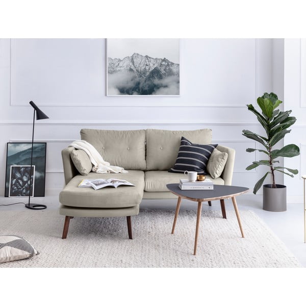 Svetlo bež trisedežni kavč Mazzini Sofas Elena, z levim kotom-image-1