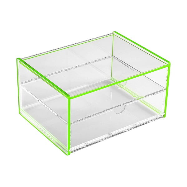 Versa Ariel zelena škatla za shranjevanje, 17,1 x 13 x 9,2 cm