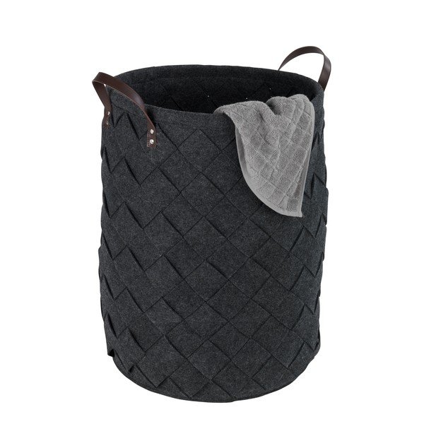 Koš za perilo črne barve Wenko Trovo, prostornina 75 l-image-2