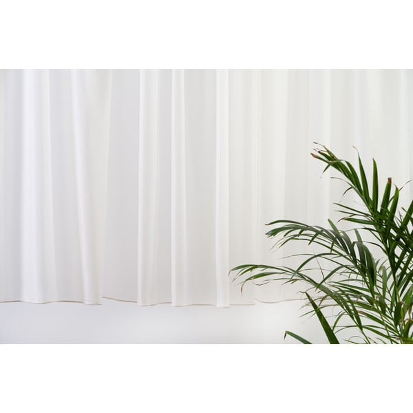 Kremno bela prosojna zavesa 280x160 cm Barbara – Mendola Fabrics-image-3