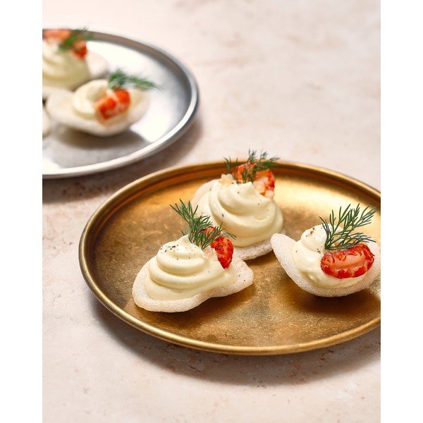 Desertni kovinski krožnik v srebrni barvi ø 17 cm Serve – BonBistro-image-1