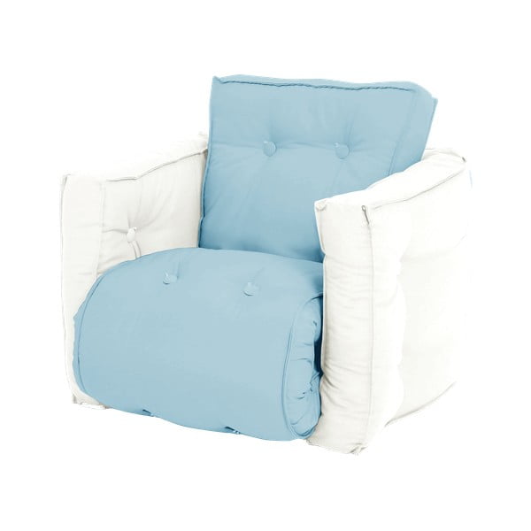Karup Design Mini Dice Blue/Creamy zložljiv otroški fotelj