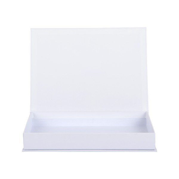 Bela/oranžna dekorativna papirnata škatla za shranjevanje 18x4x25 cm Margarita – PT LIVING-image-2