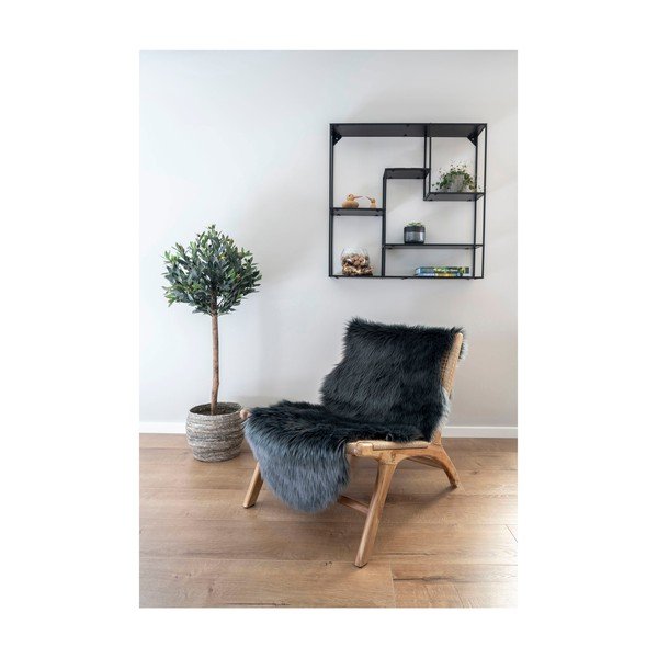 Antracitno siv sintetičen tekač 60x180 cm – House Nordic-image-1