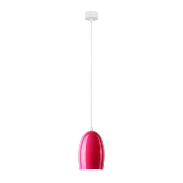Roza stropna svetilka z belim kablom Sotto Luce Ume