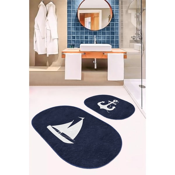 Modre kopalniške preproge v kompletu 2 ks 60x100 cm – Mila Home-image-1