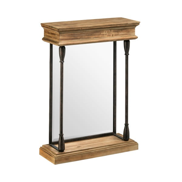 Stensko ogledalo z lesenim okvirjem 50x70 cm Tribeca – Premier Housewares