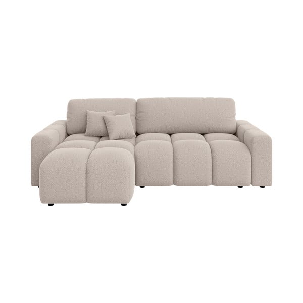 Bež raztegljiva kotna sedežna garnitura (s kotom po izbiri) Luki – Ropez