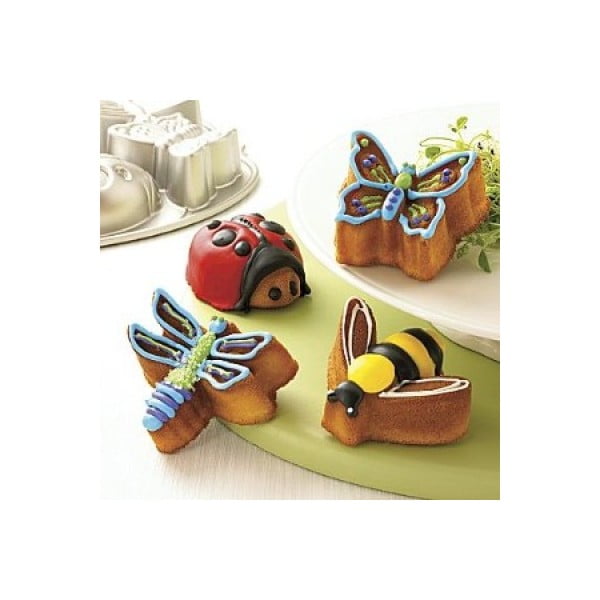 Oblike za torte Mini bundt, živali s travnika